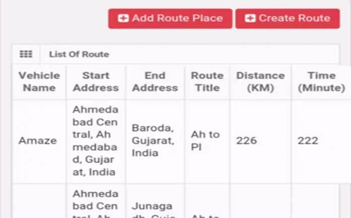 Vehicle Tracking Software Demo